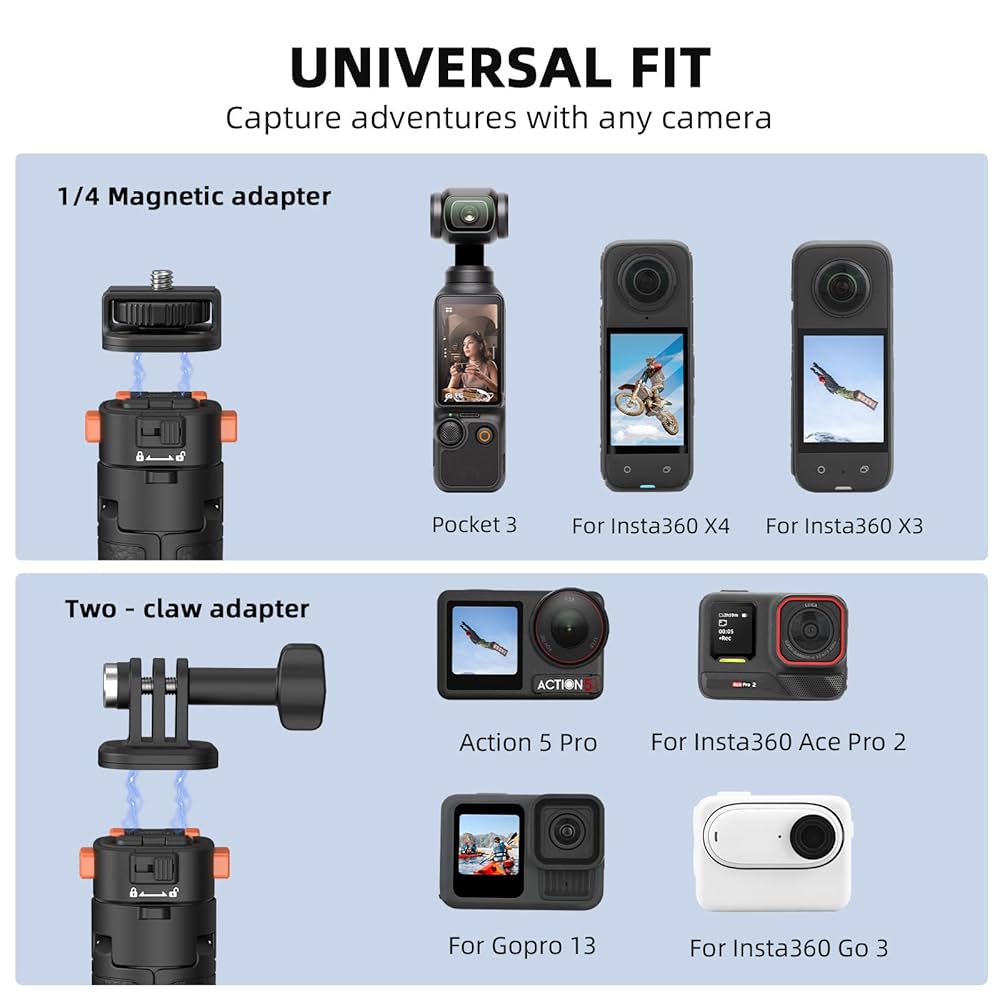 DJI Pocket 3、Action 、Insta360、GoPro 電子吸盤 Amazon.com : Suction Cup Mount for Osmo Pocket 3, Z Axis Car